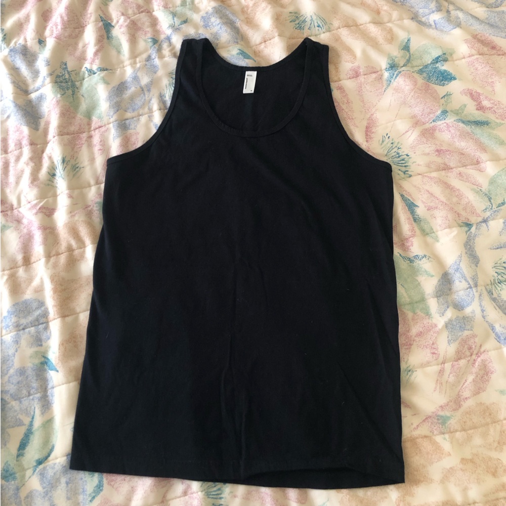 Original American Apparel Unisex Black Tank - Medium